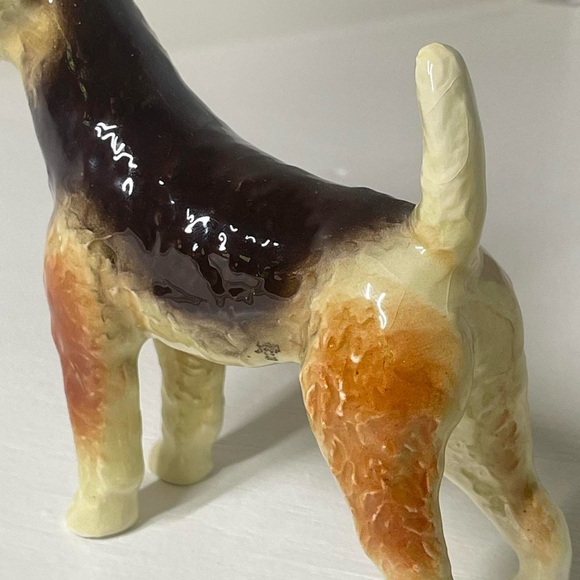 West Germany Goebel Dog Figurine Statue Wire Hair Fox Terrier Home Decor - Picture 6 of 8